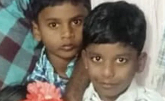 Two Children Deceased Due To Sink In Water In AP At Srikakulam - Sakshi