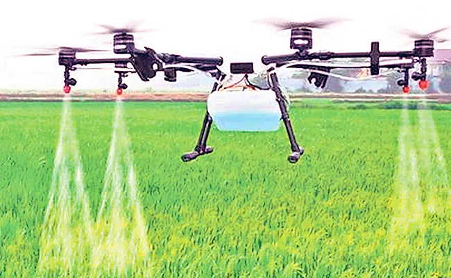 Andhra Pradesh: NG Ranga University Develops 2 Types Of Agri Drones - Sakshi