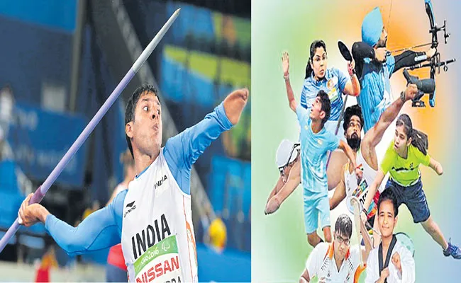 54 India Athletes To Exhibit Their Vigor In The Tokyo Paralympics - Sakshi