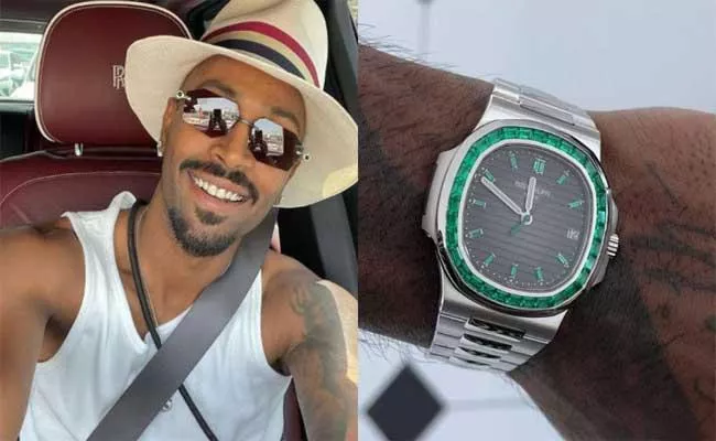 Hardik Pandya Breaks Internet, Flaunts Expensive Watch - Sakshi