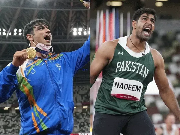 Neeraj Chopra:Arshad Nadeem Had Taken My Javelin Right Before The Final - Sakshi