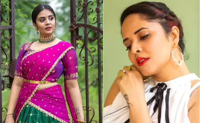 Social Halchal: Sreemukhi, Navya Swamy, Anupama, Anasuya Photos - Sakshi