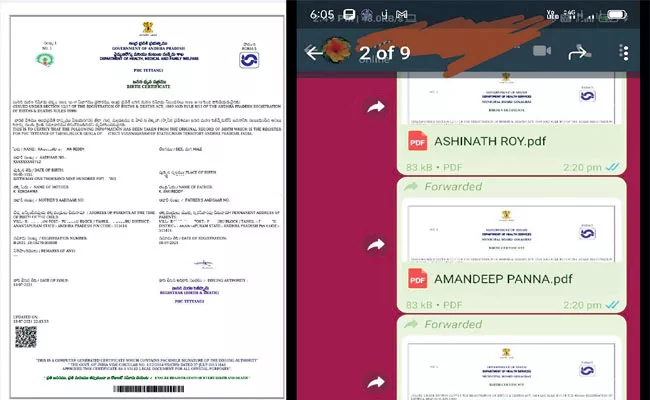 Fraud Gang Making Fake Birth And Deceased Certificates For Sale In AP - Sakshi