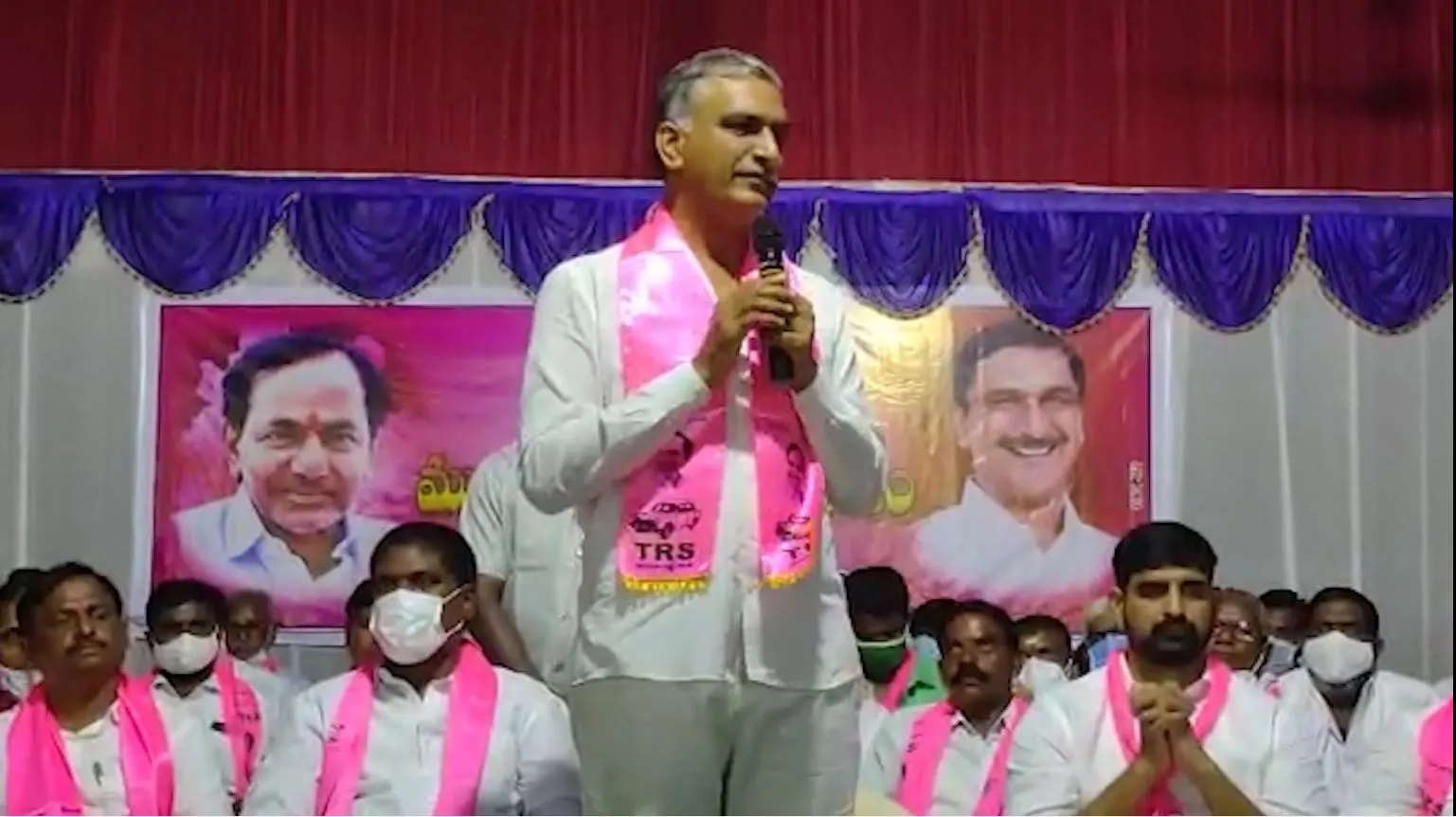 Harish Rao Comments In Veenavanka Over Huzurabad Bypolls