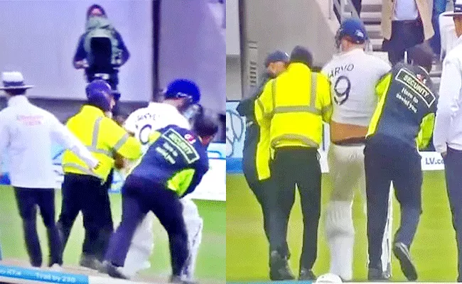 ENG Vs IND: Lords Pitch Invader Jarvo Back Again This Time India Batsman - Sakshi