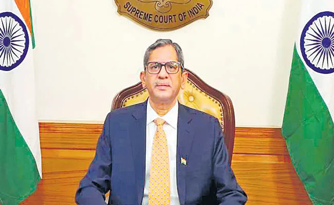 CJI Justice NV Ramana on Telugu Language Day - Sakshi