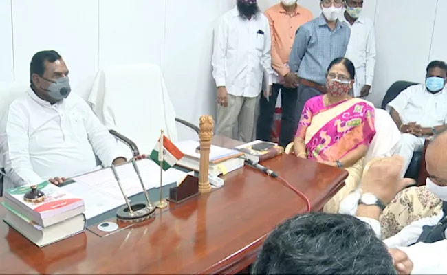 Surabhi Vani Devi Take Oath As MLC - Sakshi