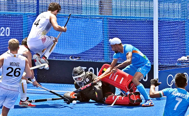 Tokyo Olympics Indian Men Hockey Team Semis Highlights Pics - Sakshi