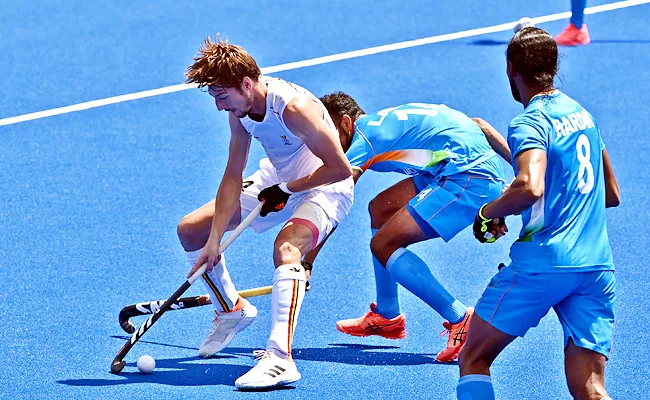 Tokyo Olympics India Mens Hockey Team Lost To Belgium In Semis - Sakshi