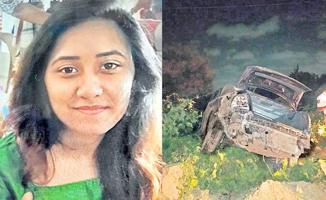 Gachibowli Road Accident Young Girl Deceased At Hyderabad - Sakshi