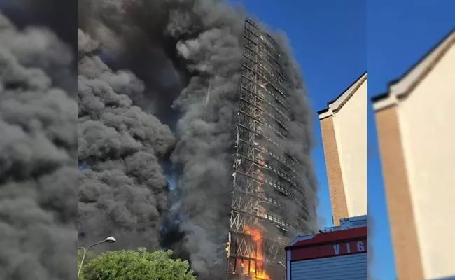 Italy Milan Fire Accident Multi Story Building - Sakshi