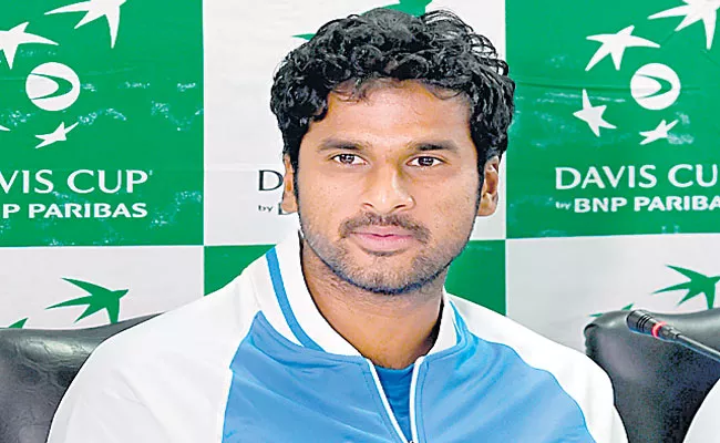 Saket Maine went to Finland Davis Cup Tennis Tournament - Sakshi