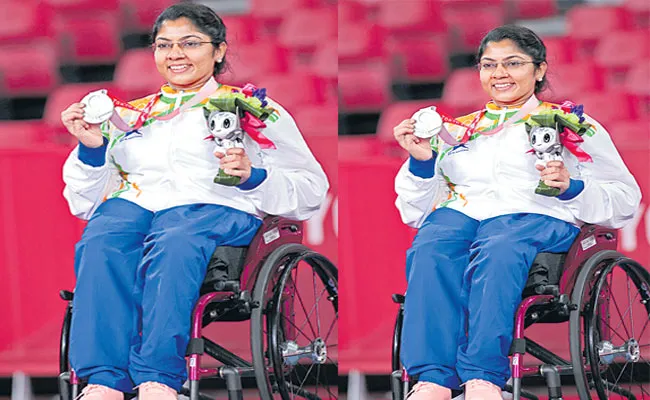 Tokyo 2020 Paralympic: Bhavinaben Patel wins historic silver medal in TT - Sakshi