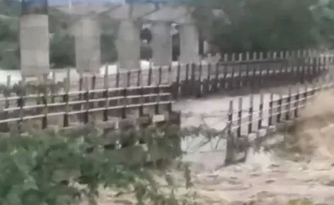 Bridge Swept Away In Flood Fury In Madhya Pradesh - Sakshi