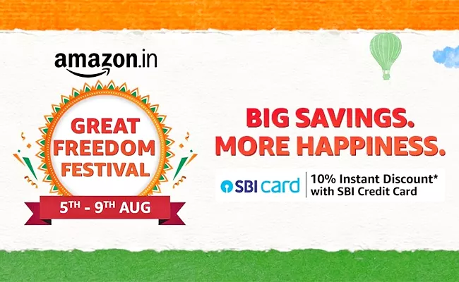 Amazon Great Freedom Festival Sale Has Beginning Today - Sakshi