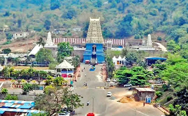 Simhachalam Lands Government Suspends 2 Endowment Officials - Sakshi