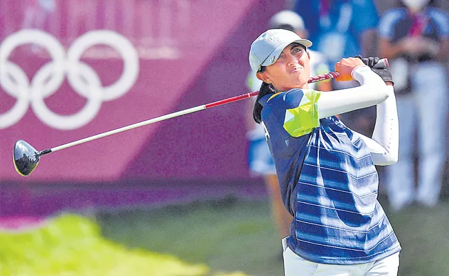 Golfer Aditi Ashok in Line For Historic Podium Finish - Sakshi