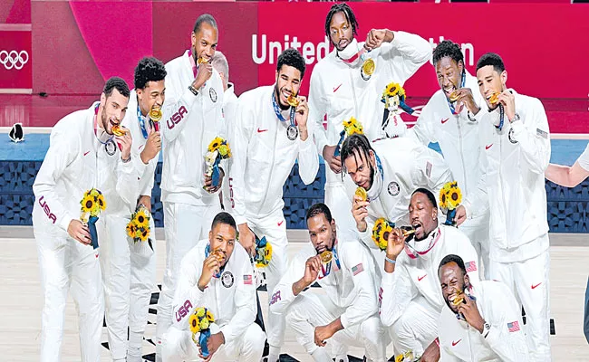 Tokyo Olympics: Team USA Basketball Wins Gold - Sakshi