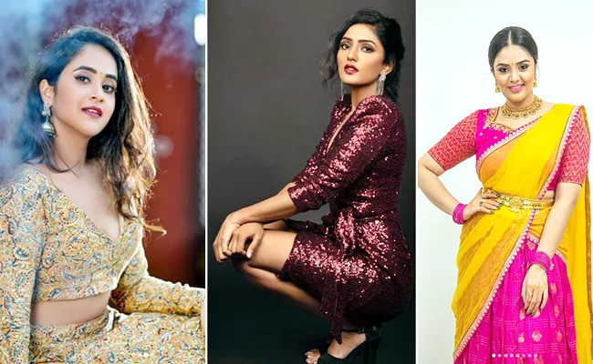 Social Halchal: Shivathmika, Deepthi Sunaina, Nazriya,Sreemukhi Photos - Sakshi