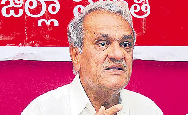 CPI Leader Narayana Fires On Central Govt - Sakshi