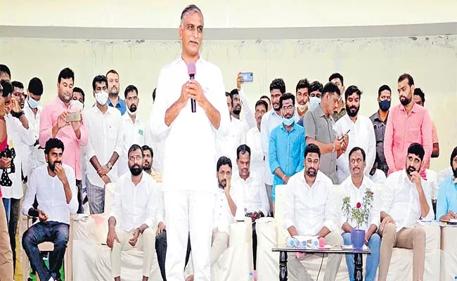 Telangana Minister Harish Rao Comments On Etela Rajender - Sakshi