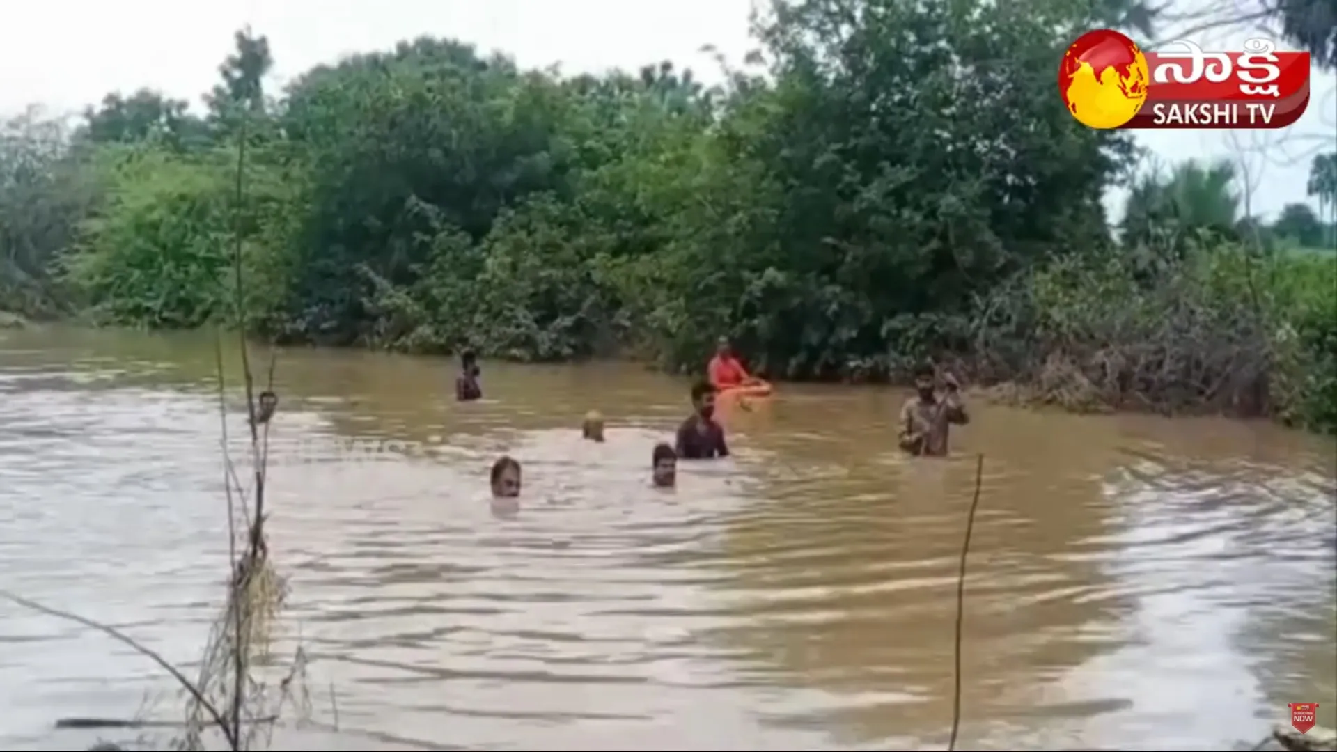 Sisters Washed Away In Flood Water In Yadadri