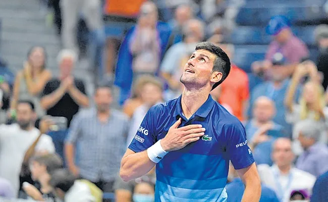 US Open 2021: Novak Djokovic moves into semi-finals - Sakshi