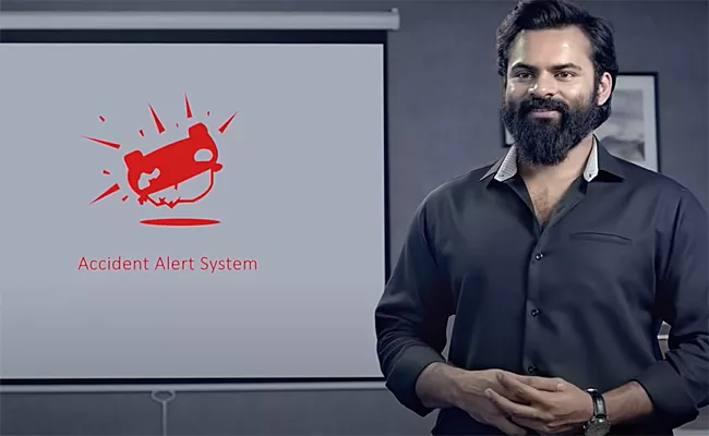 Sai Dharam Tej Chitralahari Movie Discuss About Accident Alert System Startup - Sakshi