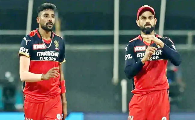 IPL 2021: RCB Arranges Special Charter Flight For Virat Kohli And Siraj - Sakshi