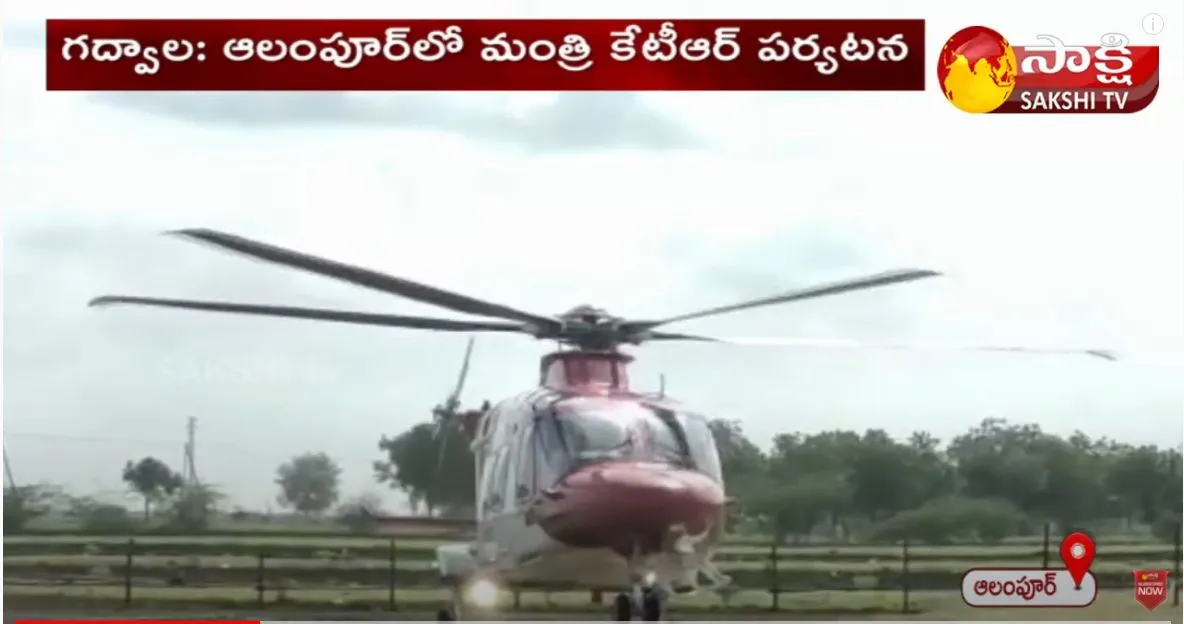 Minister KTR Tour At Alampur And Gadwal