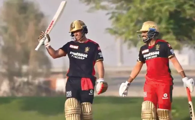 IPL 2021 Phase 2: AB de Villiers Cracks Century RCB Intra Squad Match - Sakshi