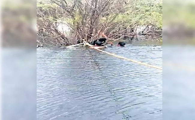 Boy Died After Fell Into Rain Water In Tatti Annaram Rangareddy - Sakshi