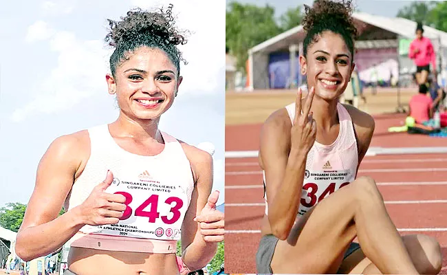 Punjab Harmilan Kaur Bains Breaks 19 Year Old Record Win 1500m Title - Sakshi