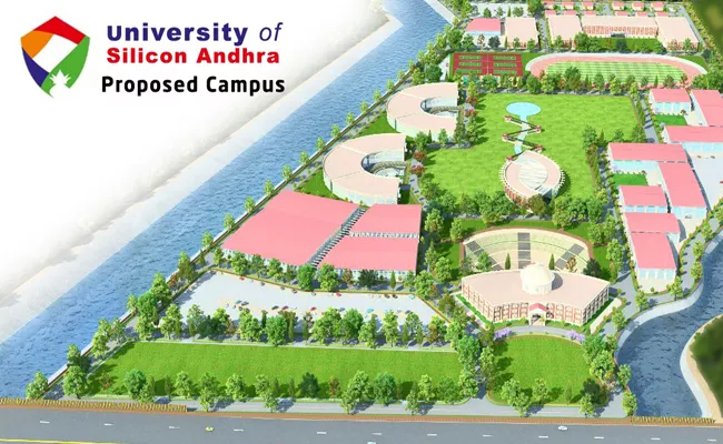 Cilicon Andhra University Campus Construction Work Began - Sakshi