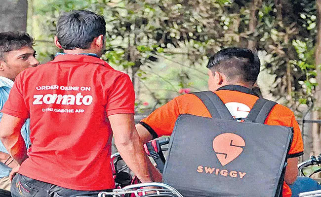 Swiggy, Zomato are food delivery platforms as restaurants - Sakshi