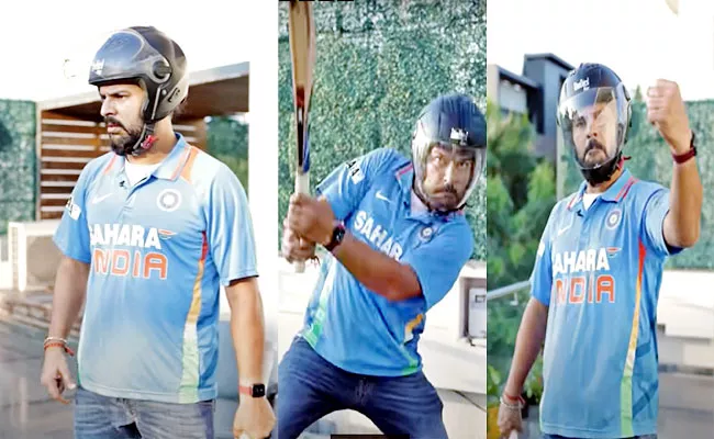 Yuvraj SIngh Recreates Six Balls 6 Sixes Youtube Channel Hillarious Video - Sakshi