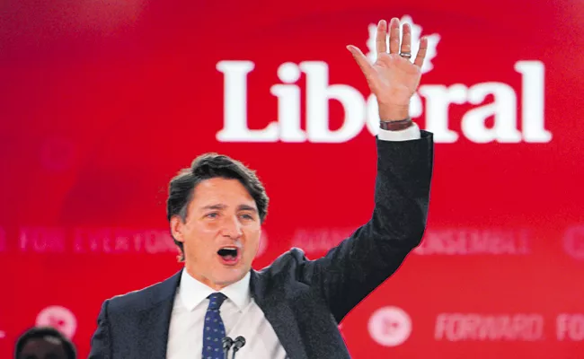 Canada PM Justin Trudeau wins a hat-trick in parliamentary elections - Sakshi