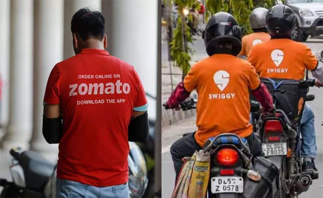 A Mall In Udaipur Put Up A Notice Stating Swiggy And Zomato Delivery Boys Cannot Use The Lift  - Sakshi