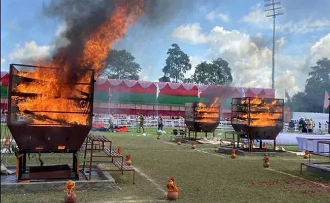 You  Why Assam Govt Burning 2500 Rhino Horns In A Special Ceremony - Sakshi