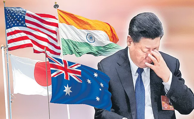 China upset with the Quadrilateral summit - Sakshi