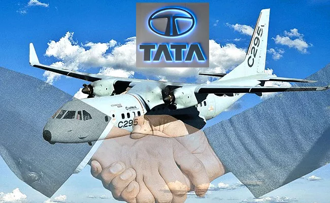 Tata And Airbus Sign Rs 22000 Crore Contract To Make Military Aircraft - Sakshi