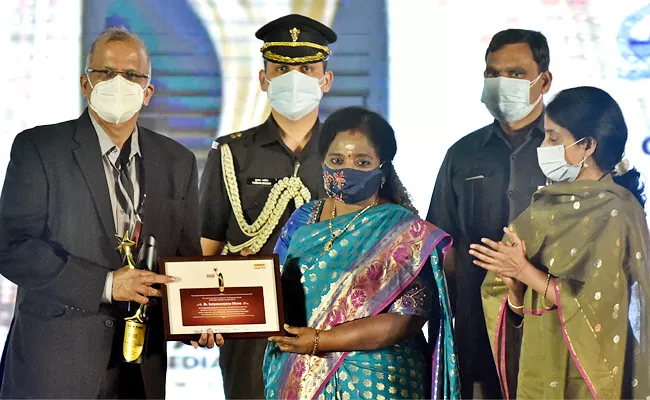 Laurus Labs Founder Chava Satyanarayana Gets Sakshi Excellence Awards