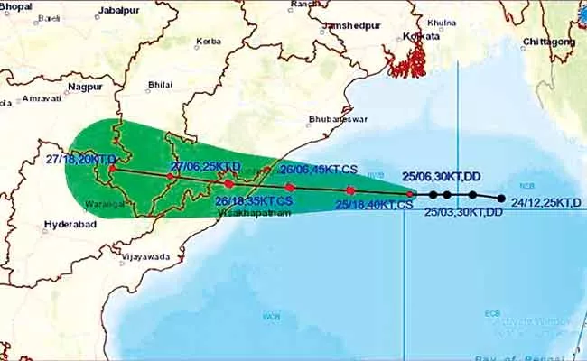 Gulab Cyclone High Alert In North Coastal Andhra Pradesh - Sakshi