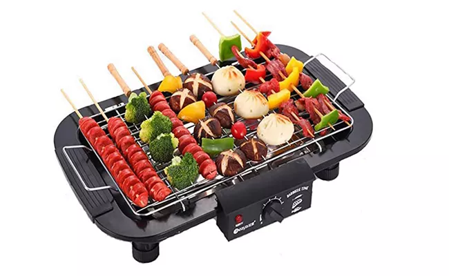  2 in 1 Electric and Charcoal Barbeque Grill - Sakshi