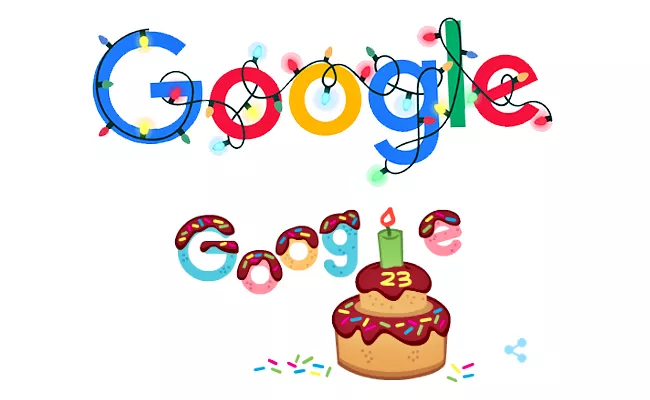 Google Turns 23 Celebrates Birthday With Doodle On Homepage - Sakshi