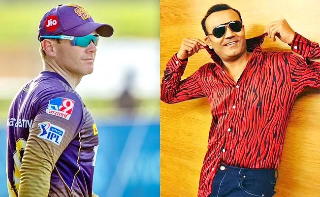 Virender Sehwag Knocks Eoin Morgan Should Sat On Dharna Outside Lords - Sakshi