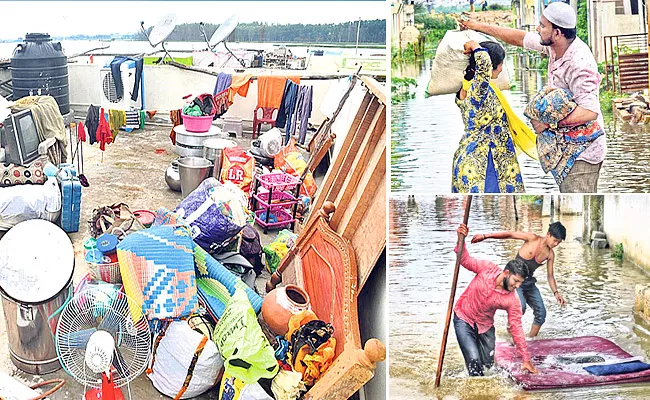 Heavy Rains Cause Massive Damage To Roads In GHMC - Sakshi