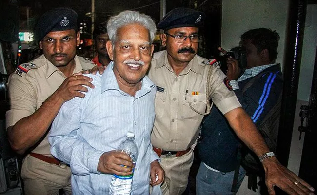 Relief to Varavara Rao No coercive action against till Sept 6 NIA tells HC - Sakshi