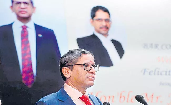 CJI Ramana expects 90percent of vacancies in high courts to be filled - Sakshi