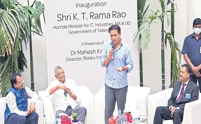 KTR Inaugurates Free Palliative Care Facility In Khajaguda - Sakshi